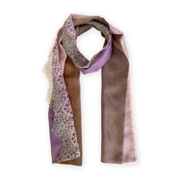 Silk-wool-scarf-hand-painted-168x29cm-pink-brown-otta-italy-2233