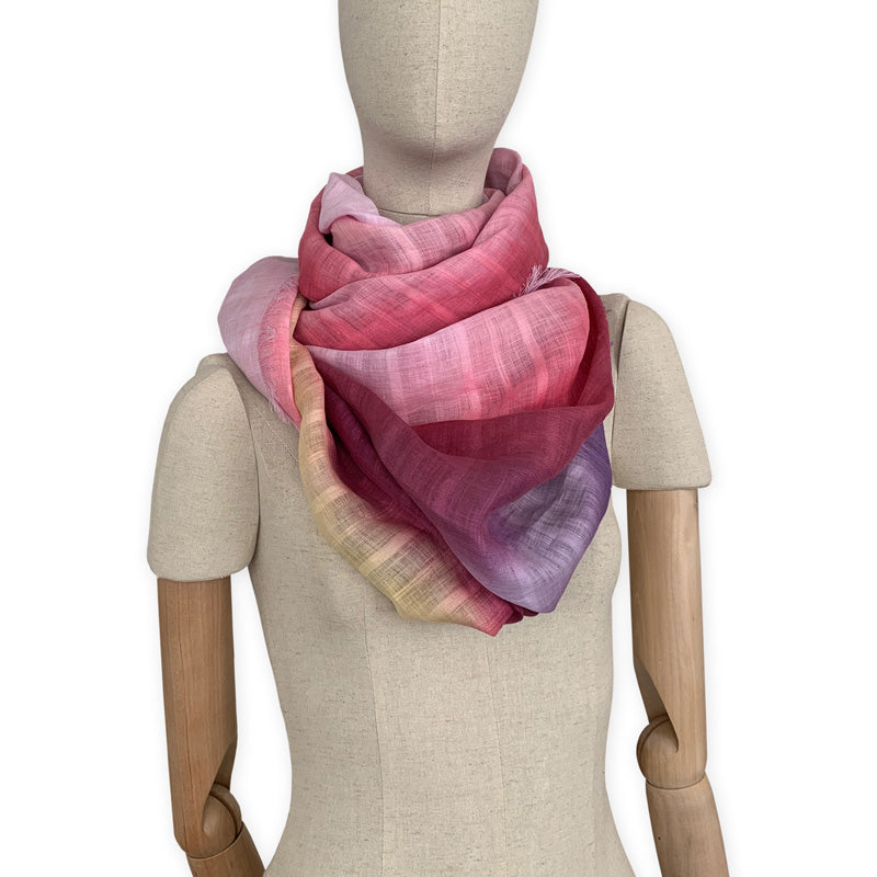 linen-scarf-hand-painted-70x200cm-purple-pink-otta-italy1